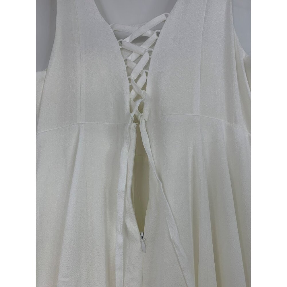Torrid Ivory Jacquard Sweetheart Wedding Bride Gown Size 18 RZ10402 New Corset - Picture 11 of 16